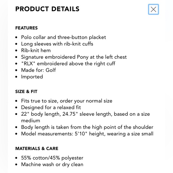 Ralph Lauren RLX Performance Polo Collar Sweater, NWT, Navy, GOLF - Picture 3 of 9